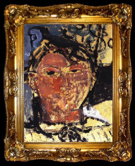framed  Amedeo Modigliani Portrait of Pablo Picasso, ta009-2